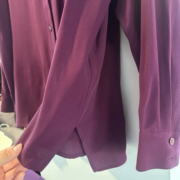 100% Silk Eileen Fisher Blouse - Picture 3 of 5